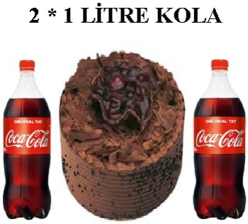 Doyurucu Parça Çikolatalı Yaş Pasta ve Çift Cola